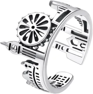 Elegant Sterling Ring Simple Open Ring for Women Fashion Alloy Ring for Occasions