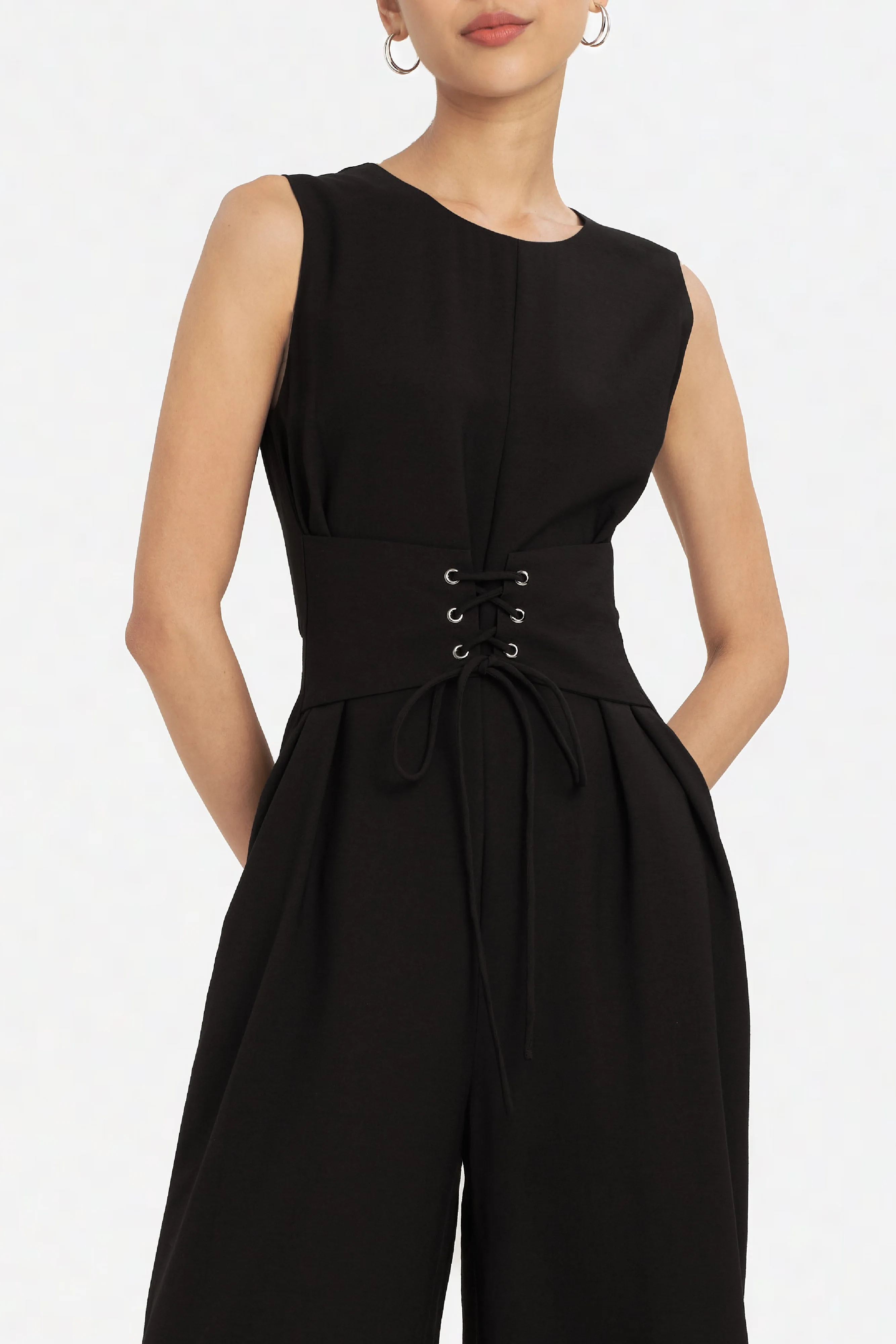 Elodie Jumpsuit with Corset Belt
