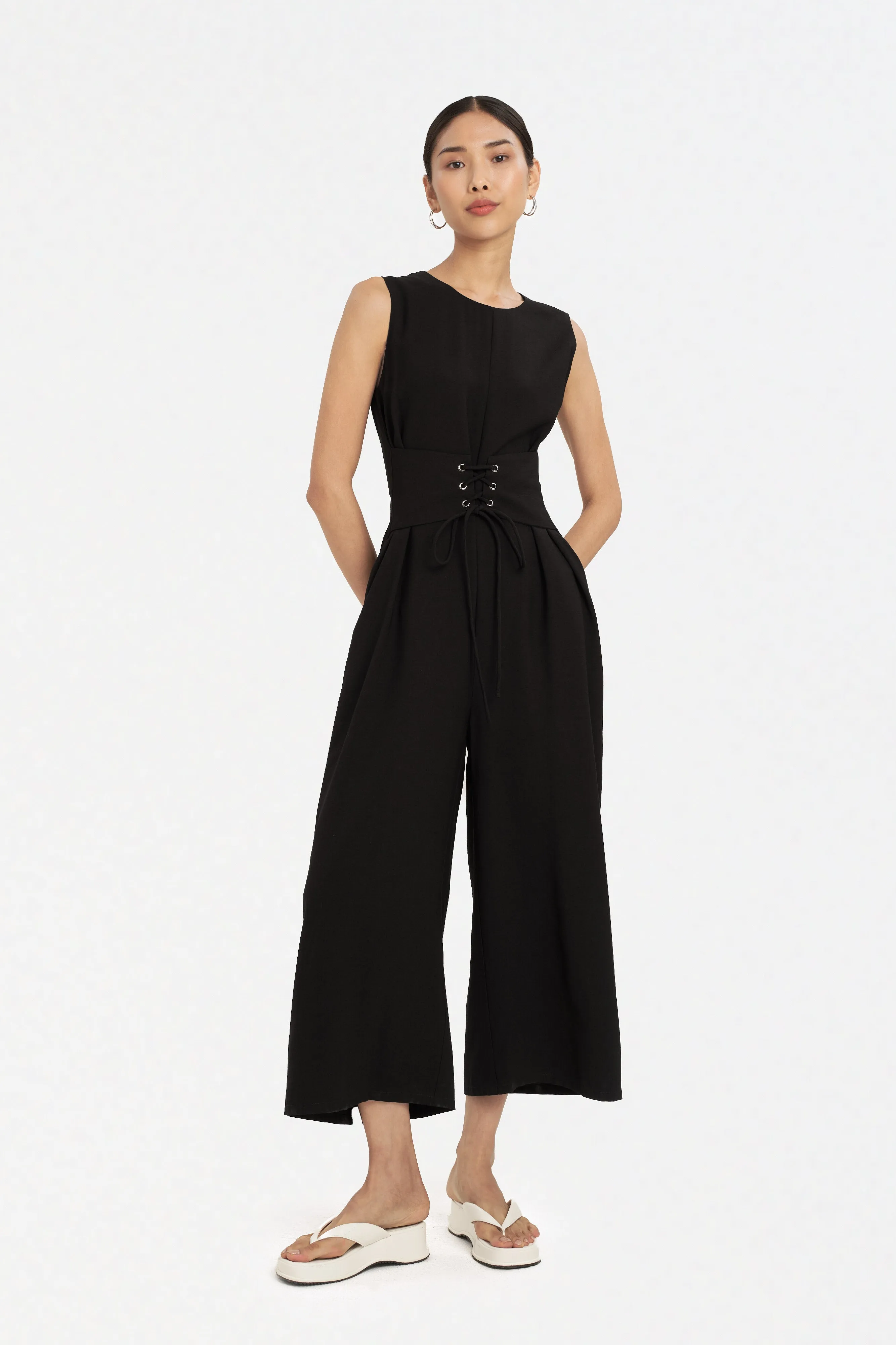 Elodie Jumpsuit with Corset Belt
