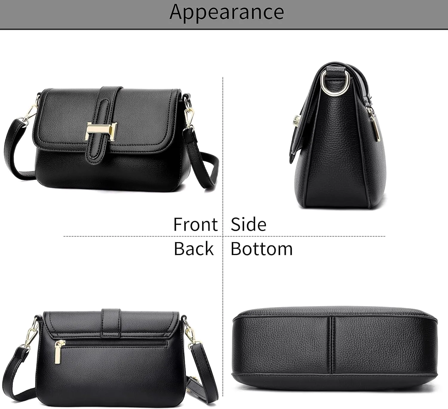 Fashion Quilted Crossbody Bag,Leather Ladies Shoulder Purses, Mini Shoulder Bag,Phone Wallet Purse for Women