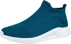 Fashion Spring and Summer Men Sports Shoes Flat Bottom Lightweight Slip On Fly Woven Mesh Mens Sneaker Socks No Show