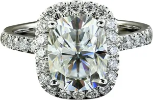 Fashion925 Silver Wedding Bands for Women, Plated Cubic Engagement Ring Promise Rings for Her