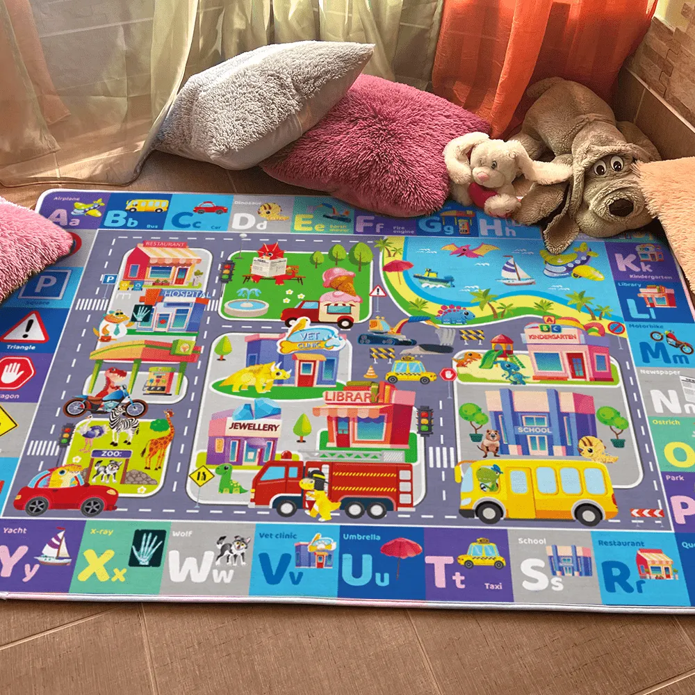 Floor Playmat | Soft Plush ABC for Kids
