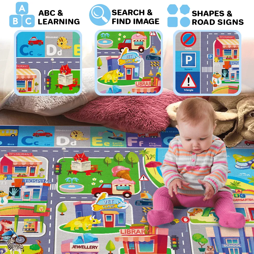 Floor Playmat | Soft Plush ABC for Kids