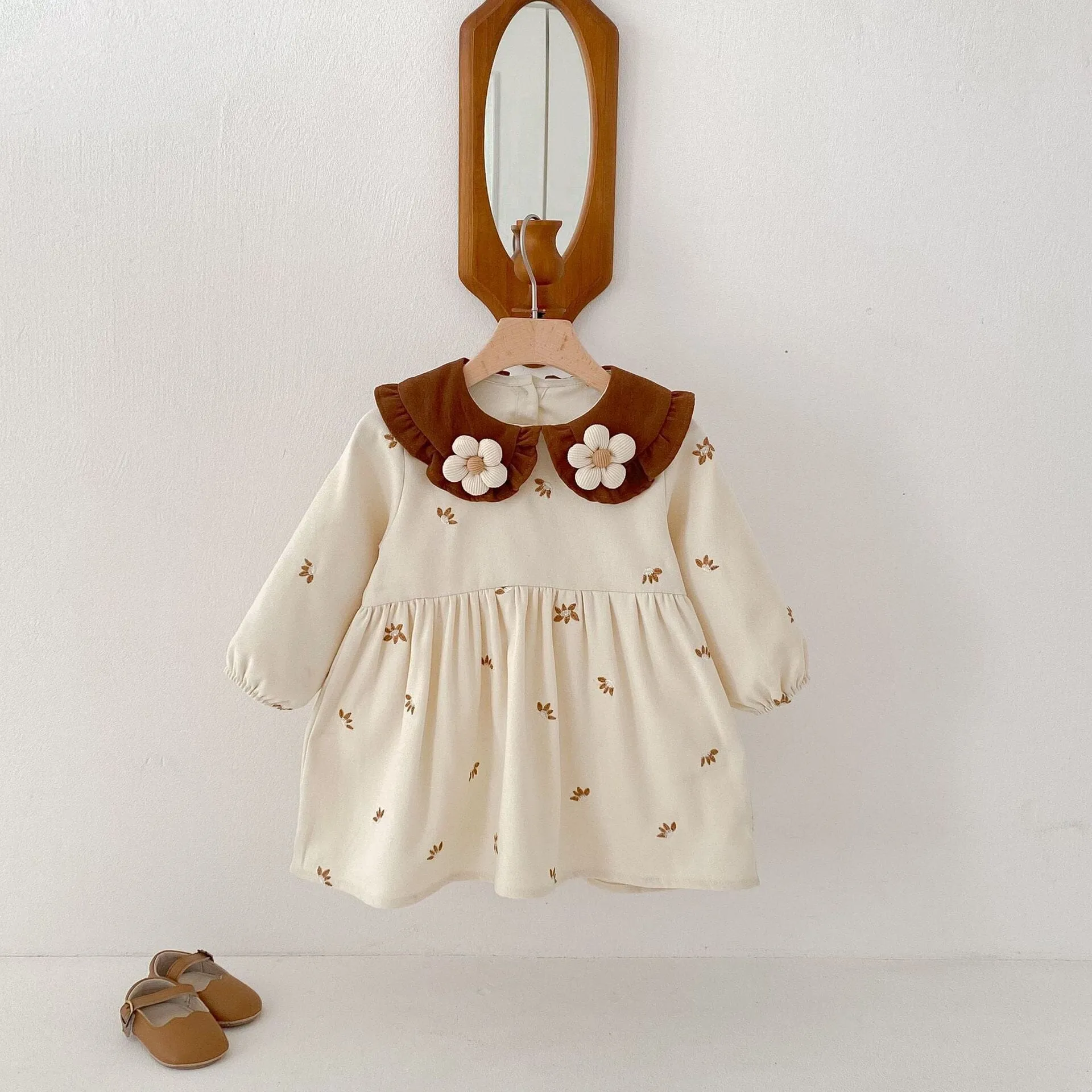Floral Whisper Embroidered Dress
