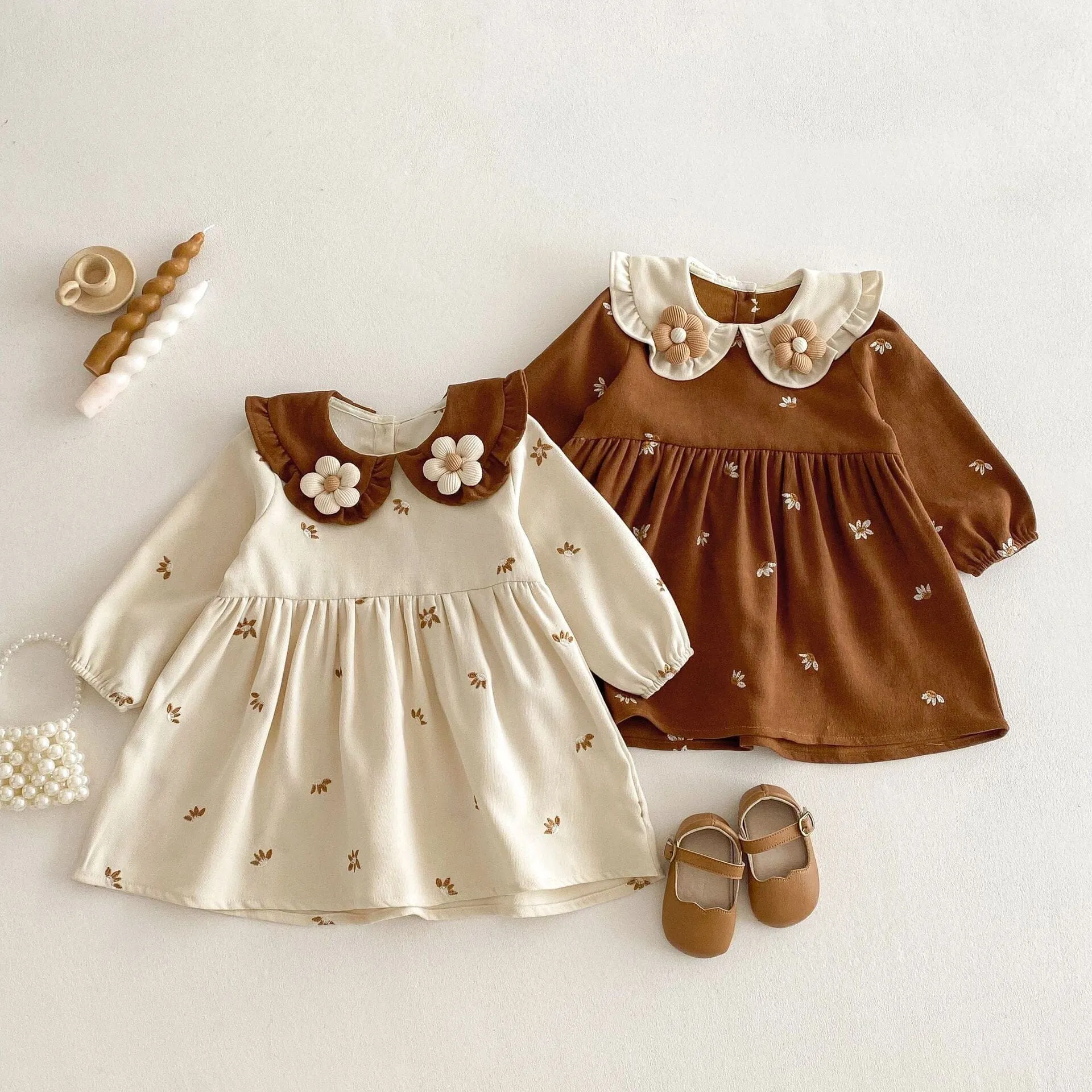 Floral Whisper Embroidered Dress