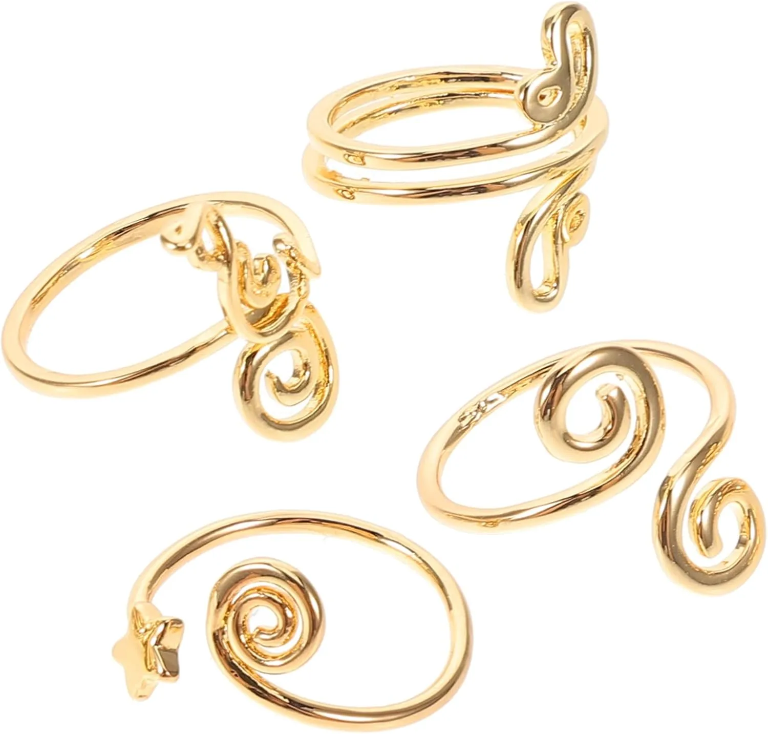 Foot Jewelry for Women 4pcs Toe Ring Set Open Toe Ring for Women for Summer Beach