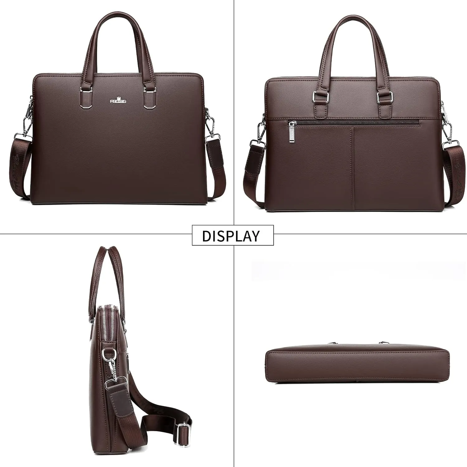 FSD.WG]Business Bag Leather Briefcase Shoulder Laptop Business Bag for Men