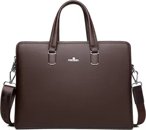 FSD.WG]Business Bag Leather Briefcase Shoulder Laptop Business Bag for Men