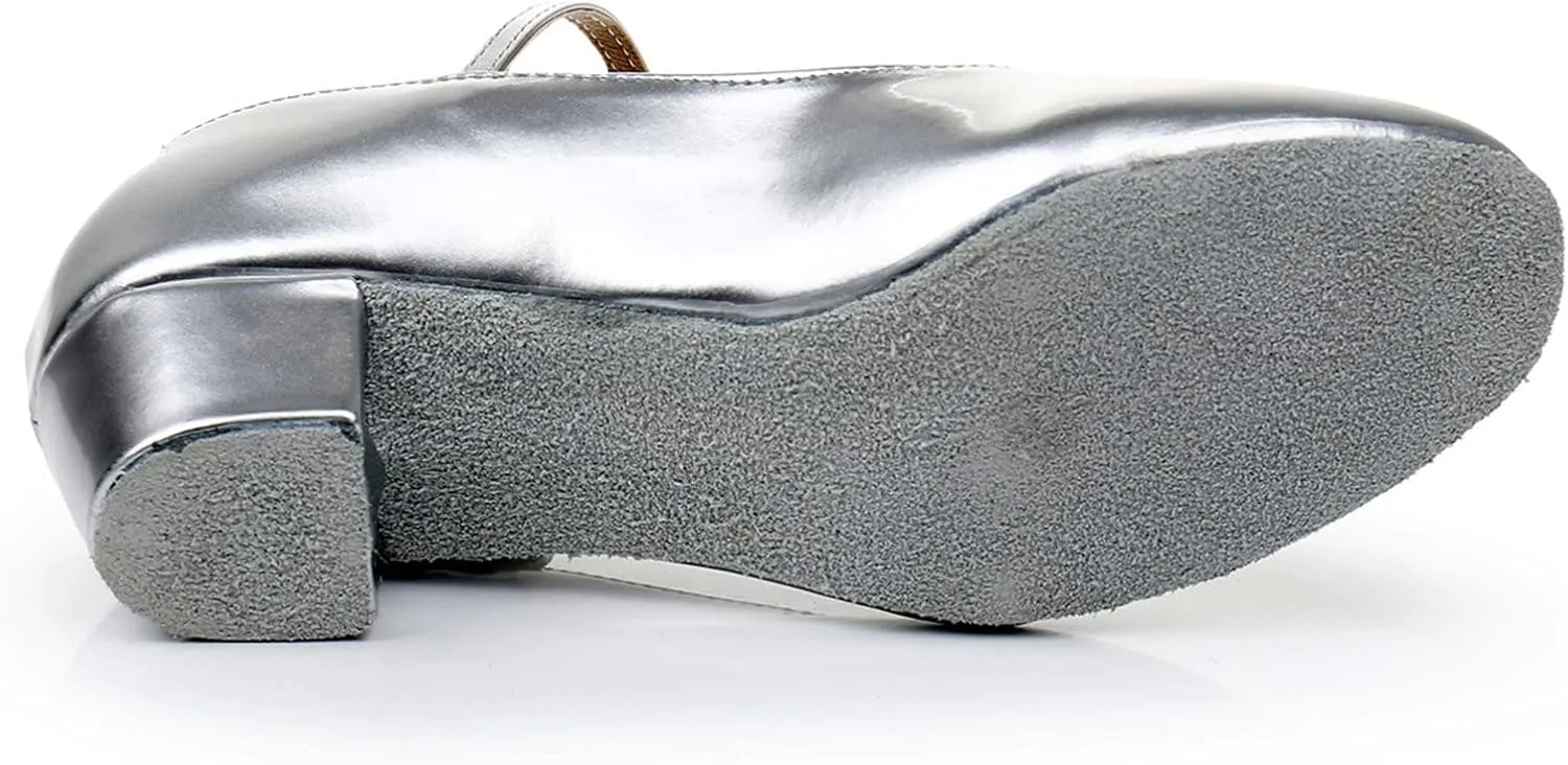 Girls Dress Shoes Mary Jane Shoes for Girls, Princess Wedding Flower Heel Flat for Little/Big Kids