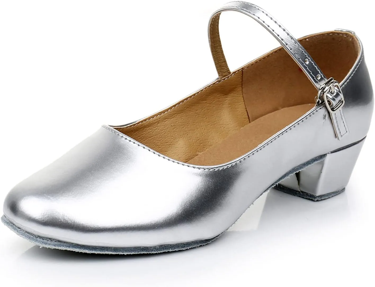Girls Dress Shoes Mary Jane Shoes for Girls, Princess Wedding Flower Heel Flat for Little/Big Kids