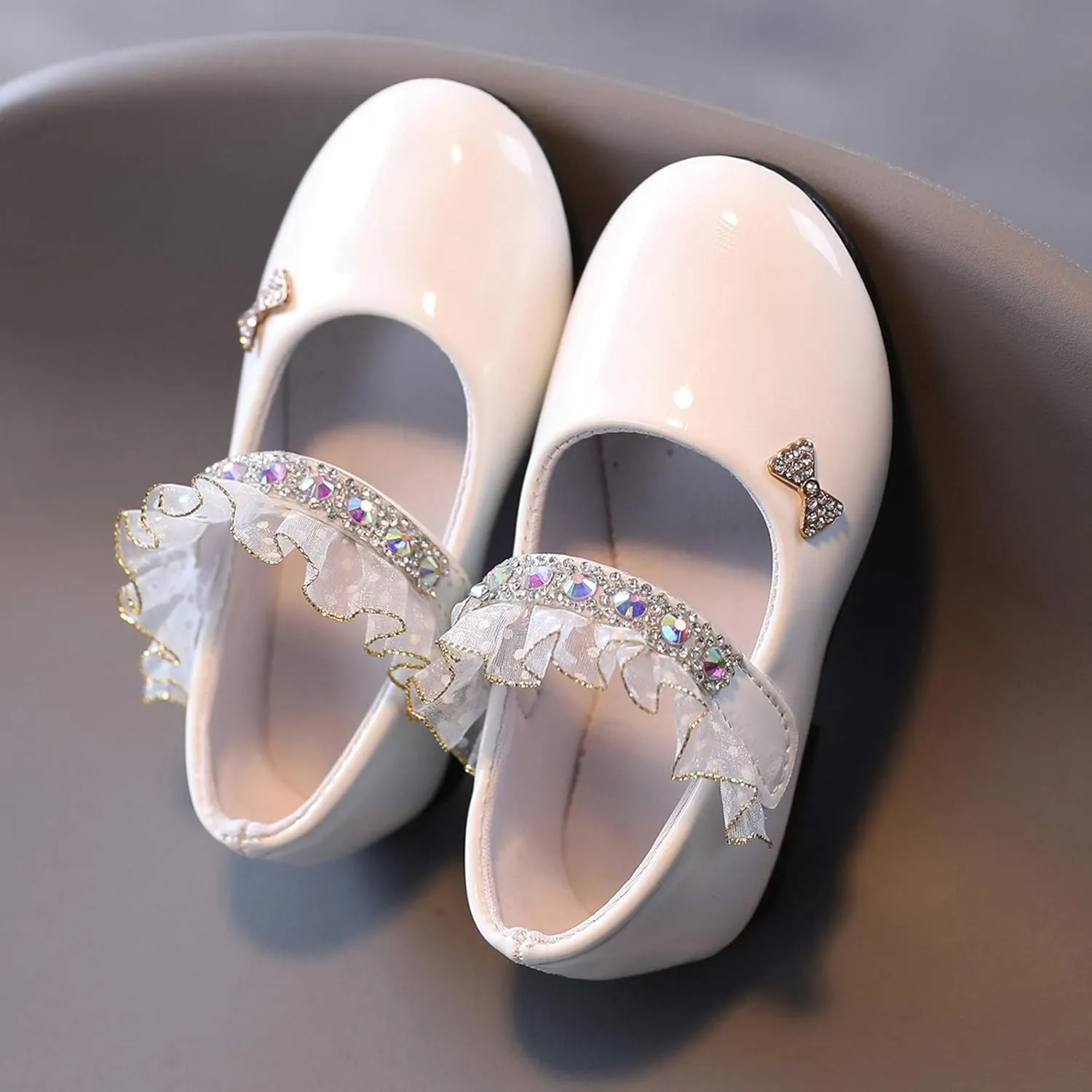Girls Mary Jane Toddler Girl Dress Shoes Flower Girl Shoes Toddler Girl Ballet Flat for Wedding Party School Kid Shoes
