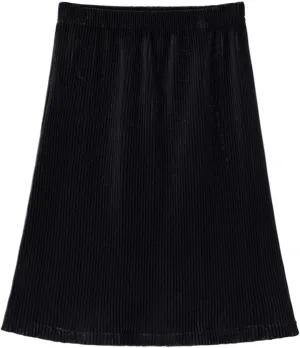 Girls Pleated Skirt Youth Little Kids Elastic High Waist Swing Midi Skirts Comfy Ice Silk Active Skirt 2-12T