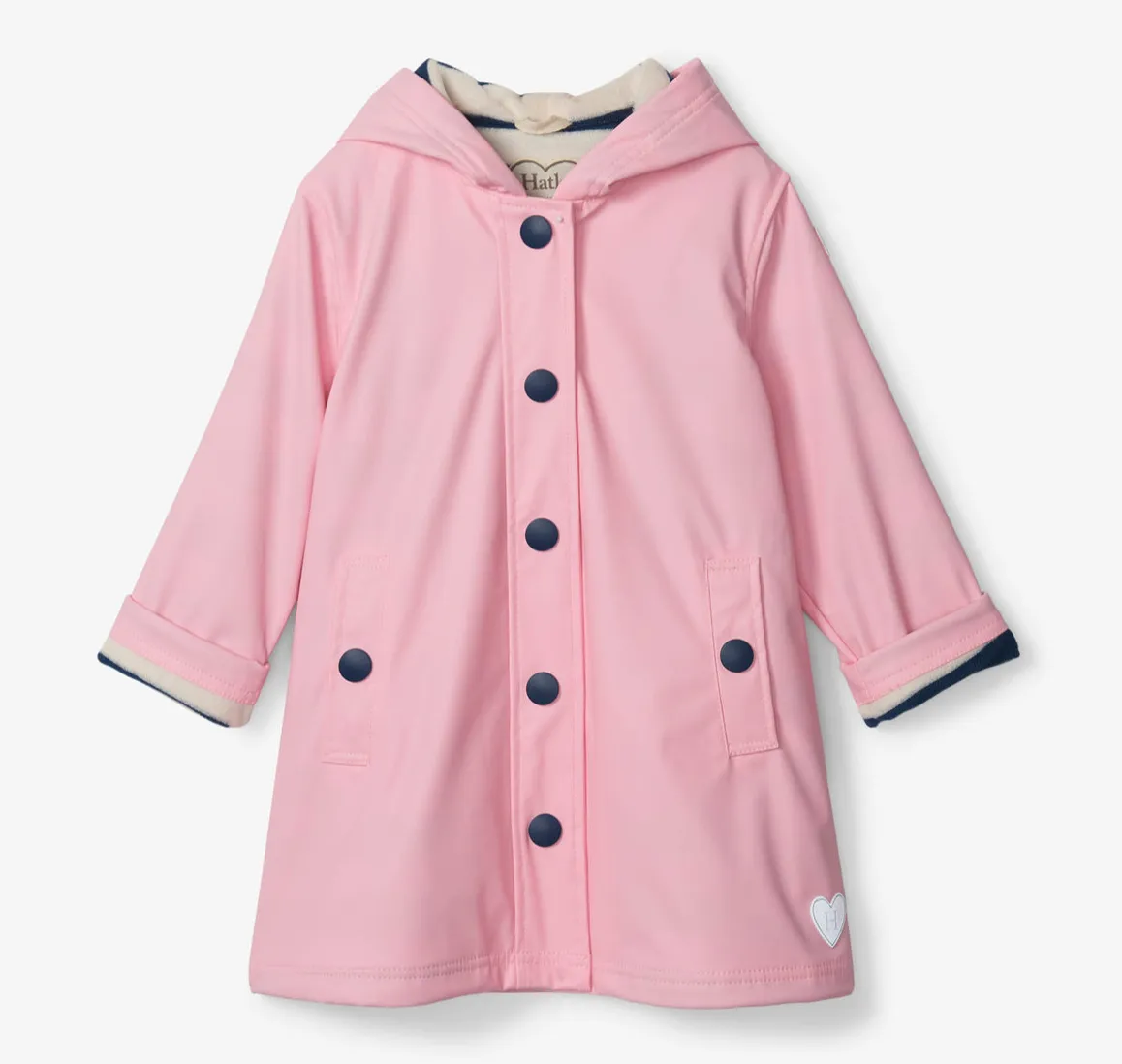 HATLEY Classic Pink With Navy Stripe Lining Splash Jacket