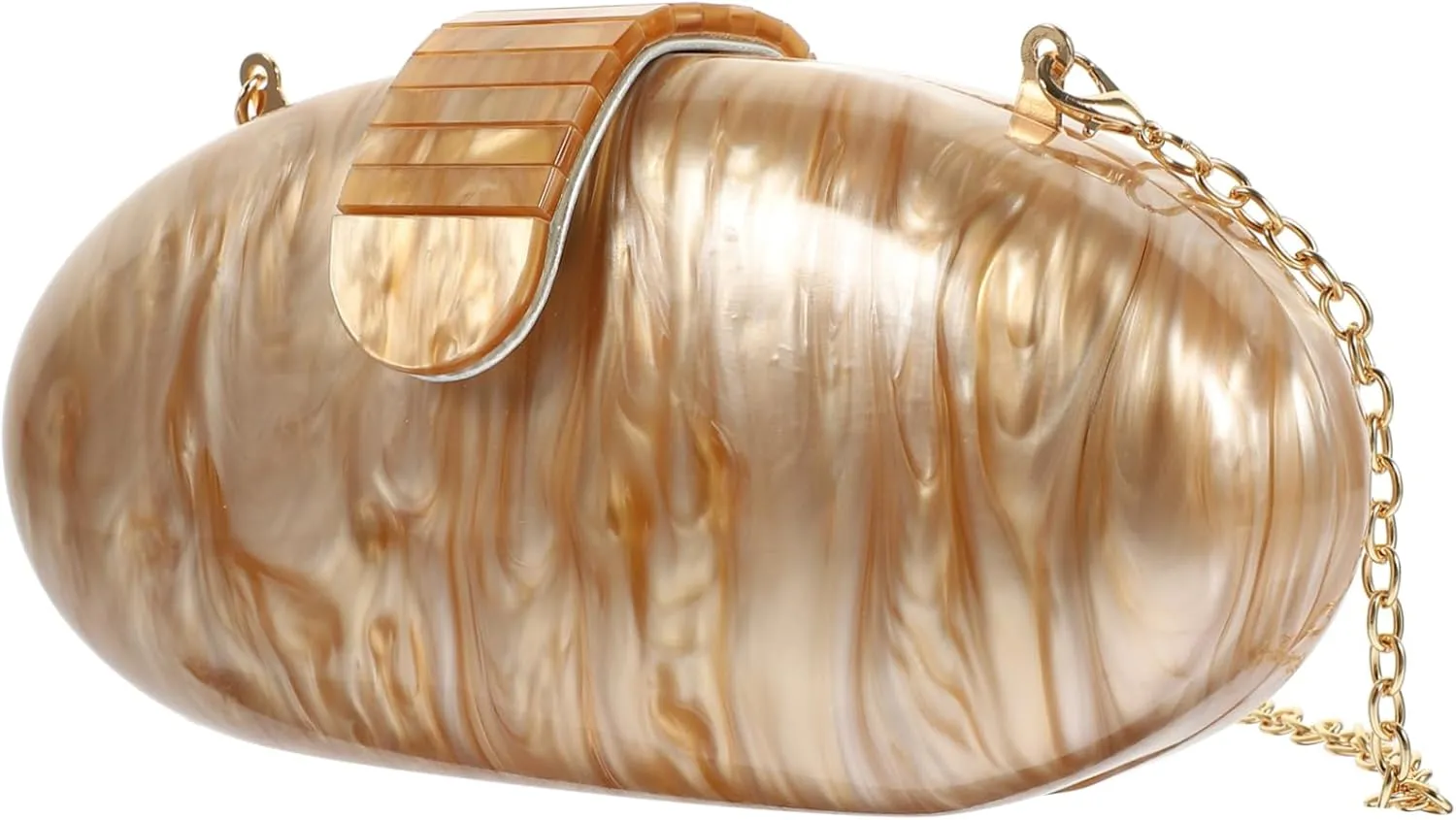Homoyoyo Mini Acrylic Clutch Bag Purse Chain Strap Handbag Tote for Women Creative Dinner Bag for Banquet Perfect for Formal Events
