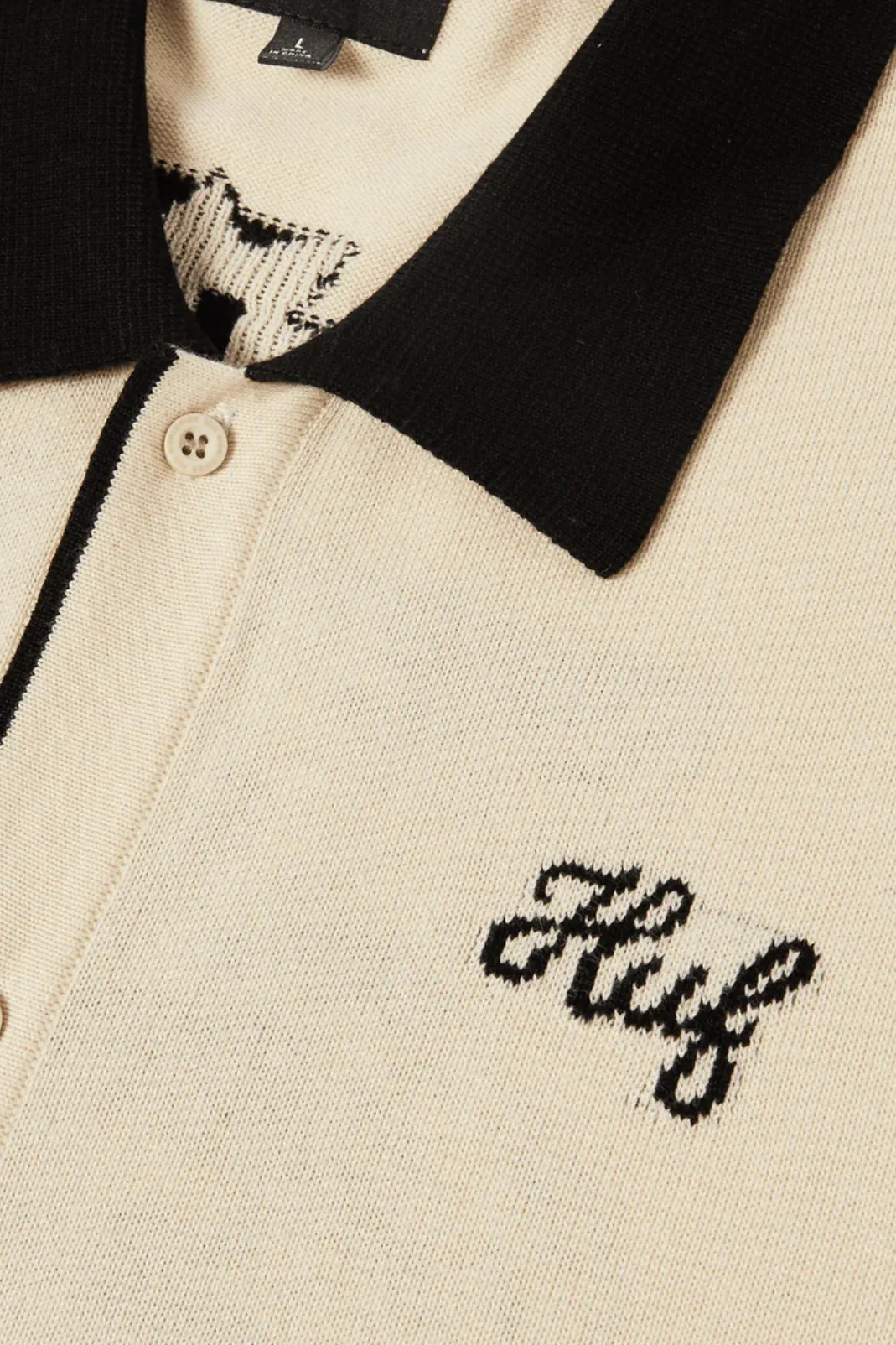HUF - ICARUS KNIT BUTTON UP TOP - NATURAL