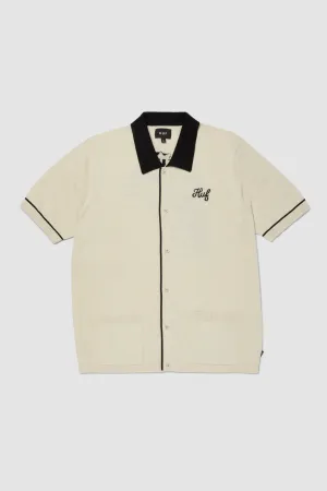 HUF - ICARUS KNIT BUTTON UP TOP - NATURAL