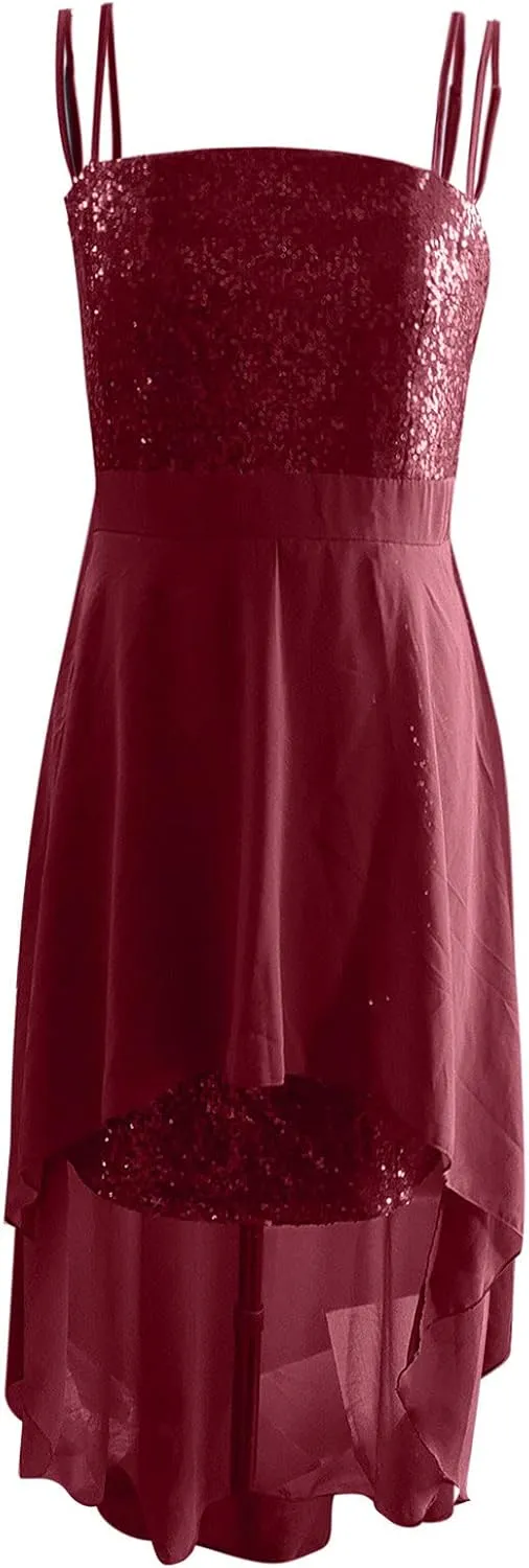 Kuluzego Womens Homecoming Dresses - Formal Sparkly Sexy Spaghetti Strap Dresses 2025