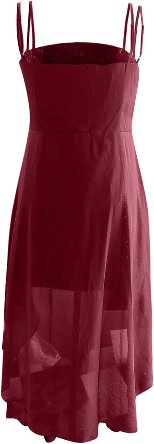 Kuluzego Womens Homecoming Dresses - Formal Sparkly Sexy Spaghetti Strap Dresses 2025