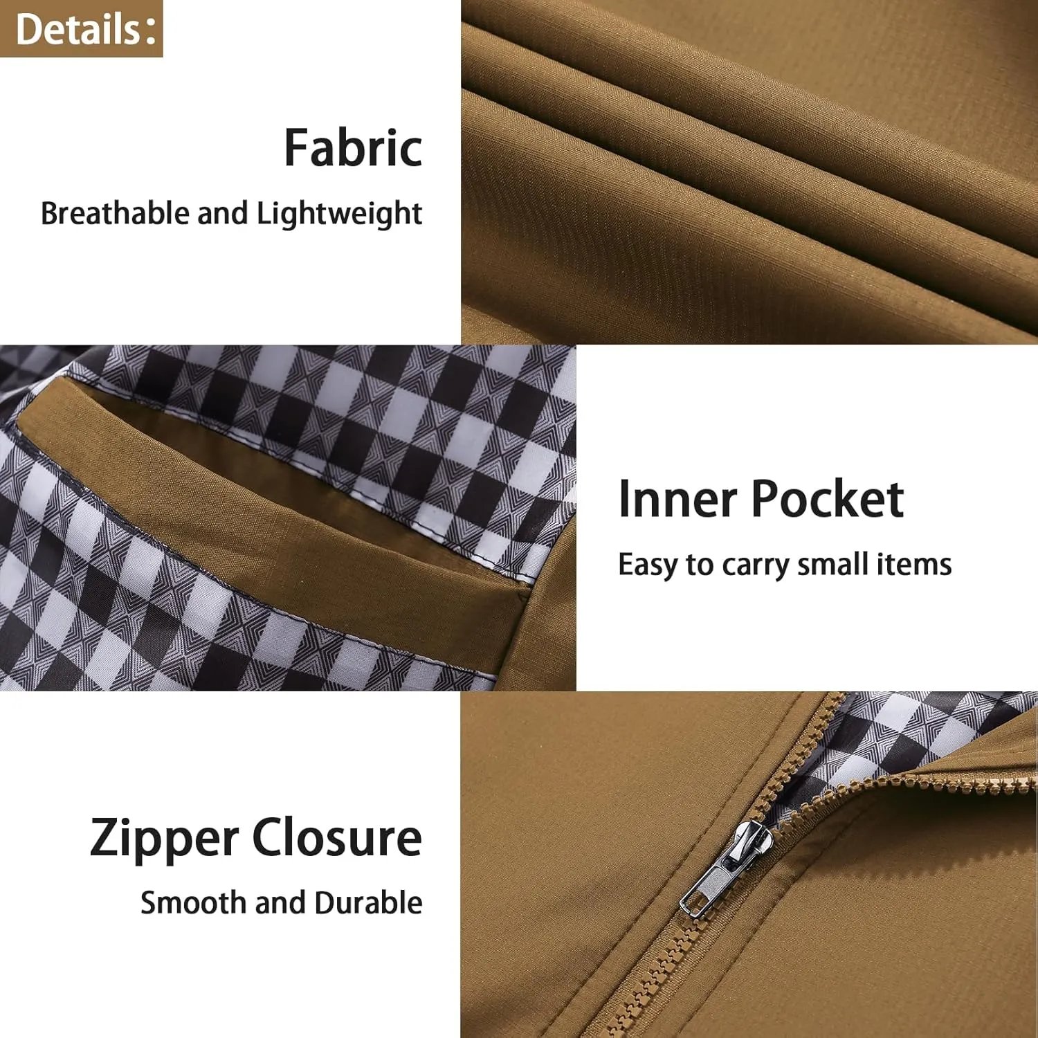 Lamgool Mens Lightweight Jackets Light Windbreaker Casual Flight Jackets Spring Fall Active Coat Outwear