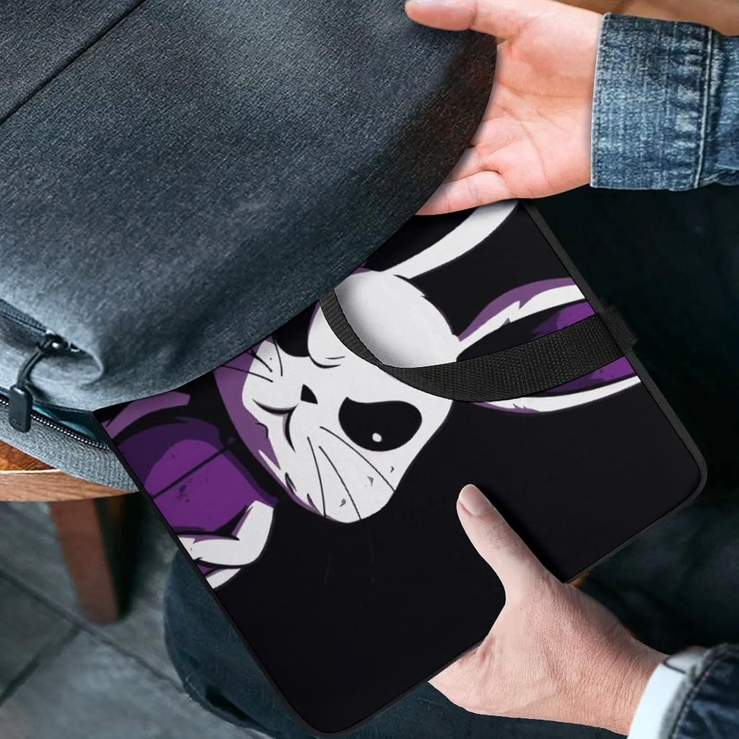 Laptop Sleeve with Handle Purple Rabbit Laptop Sleeve Bag Ultra-Thin Computer Bag Cover for 12-17 Inch