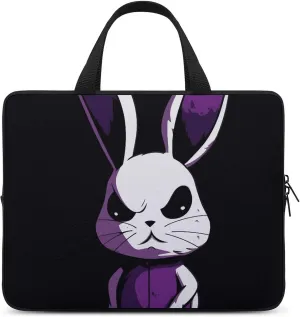 Laptop Sleeve with Handle Purple Rabbit Laptop Sleeve Bag Ultra-Thin Computer Bag Cover for 12-17 Inch