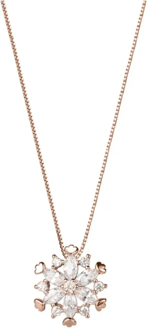 Layered Necklaces for Women 925 Sterling Silver Snowflake Pendant Necklace,Dainty CZ Collarbone Necklace Christmas Birtherday Jewelry Gifts for Women Layered Silver Necklaces for Women