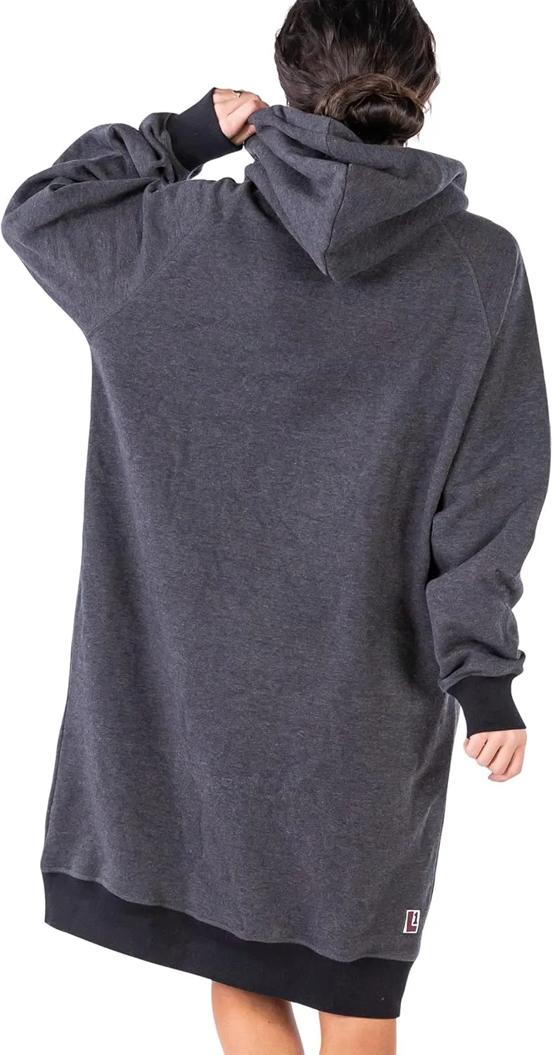 Lazy One Oversized Hoodie Sweatshirt, Comfortable Sleepwear, Sweater Dress for Women