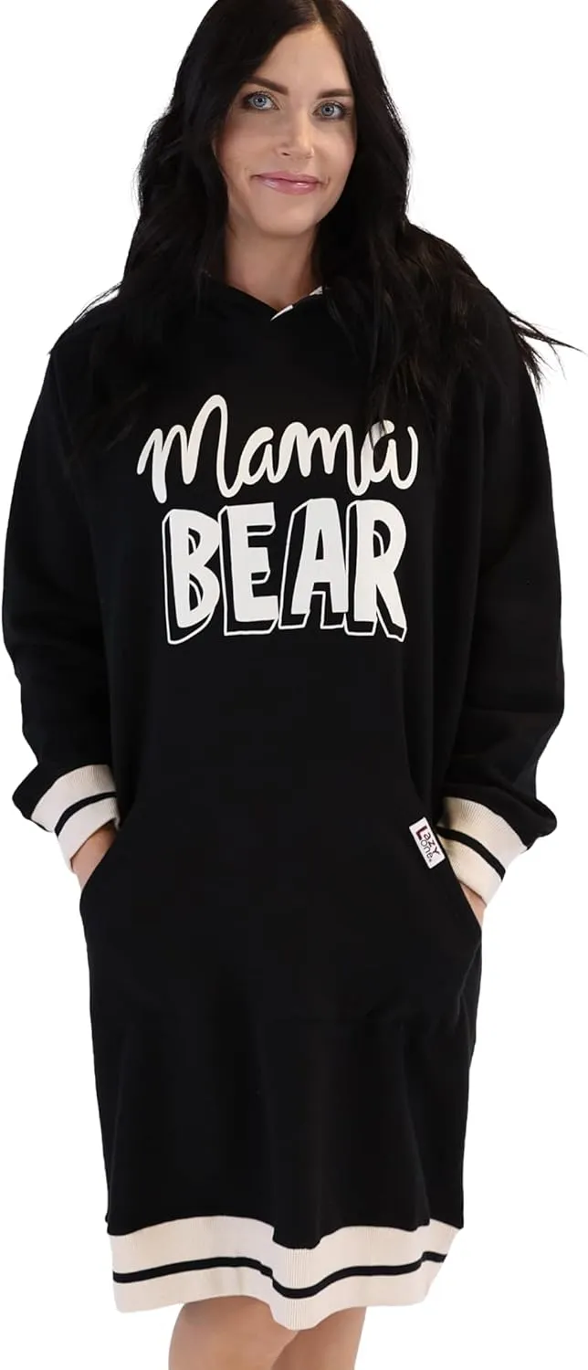 Lazy One Oversized Hoodie Sweatshirt, Comfortable Sleepwear, Sweater Dress for Women