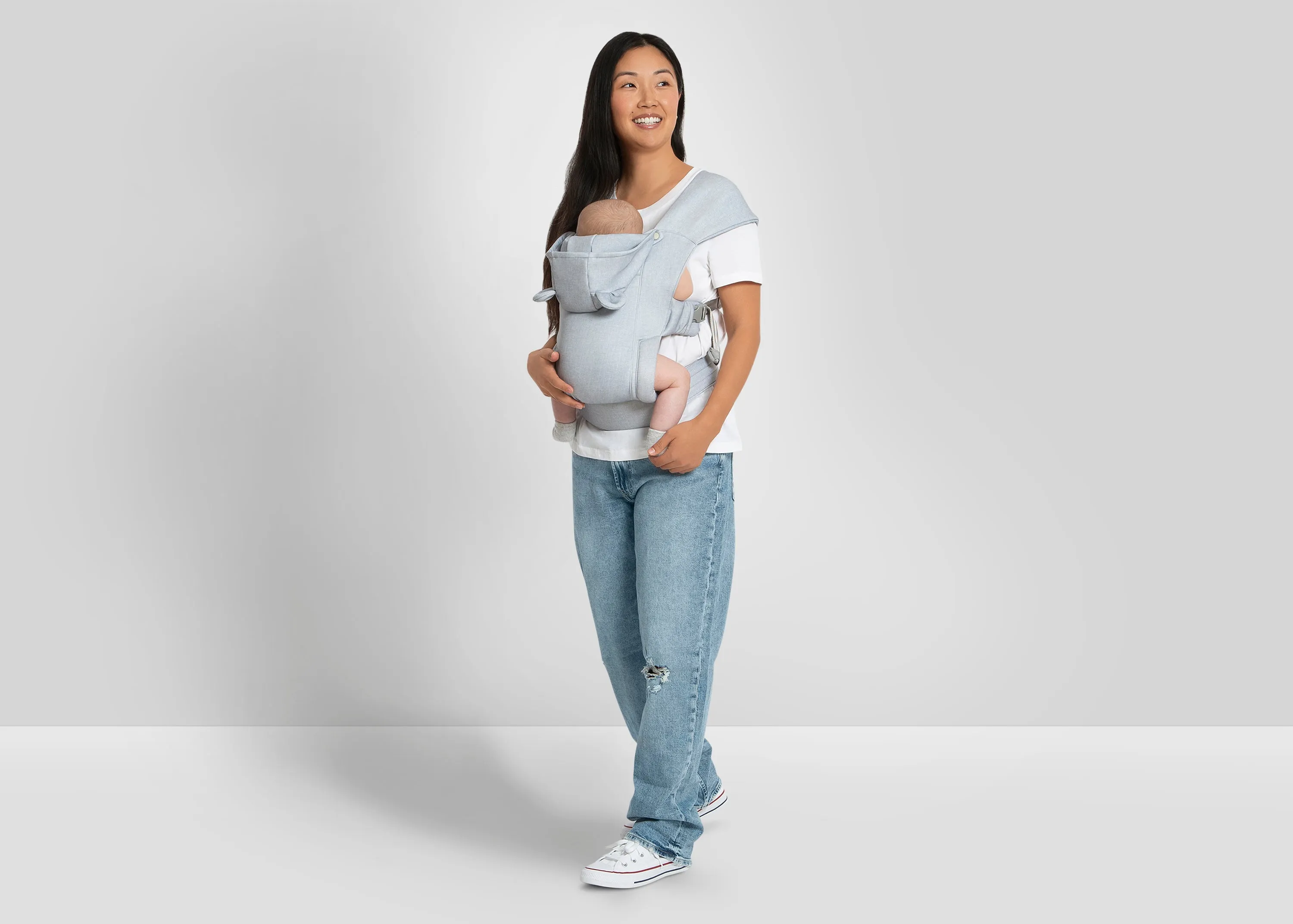 Vintage-Style Comfort Baby Carrier – Ergonomic and Adjustable for All Ages