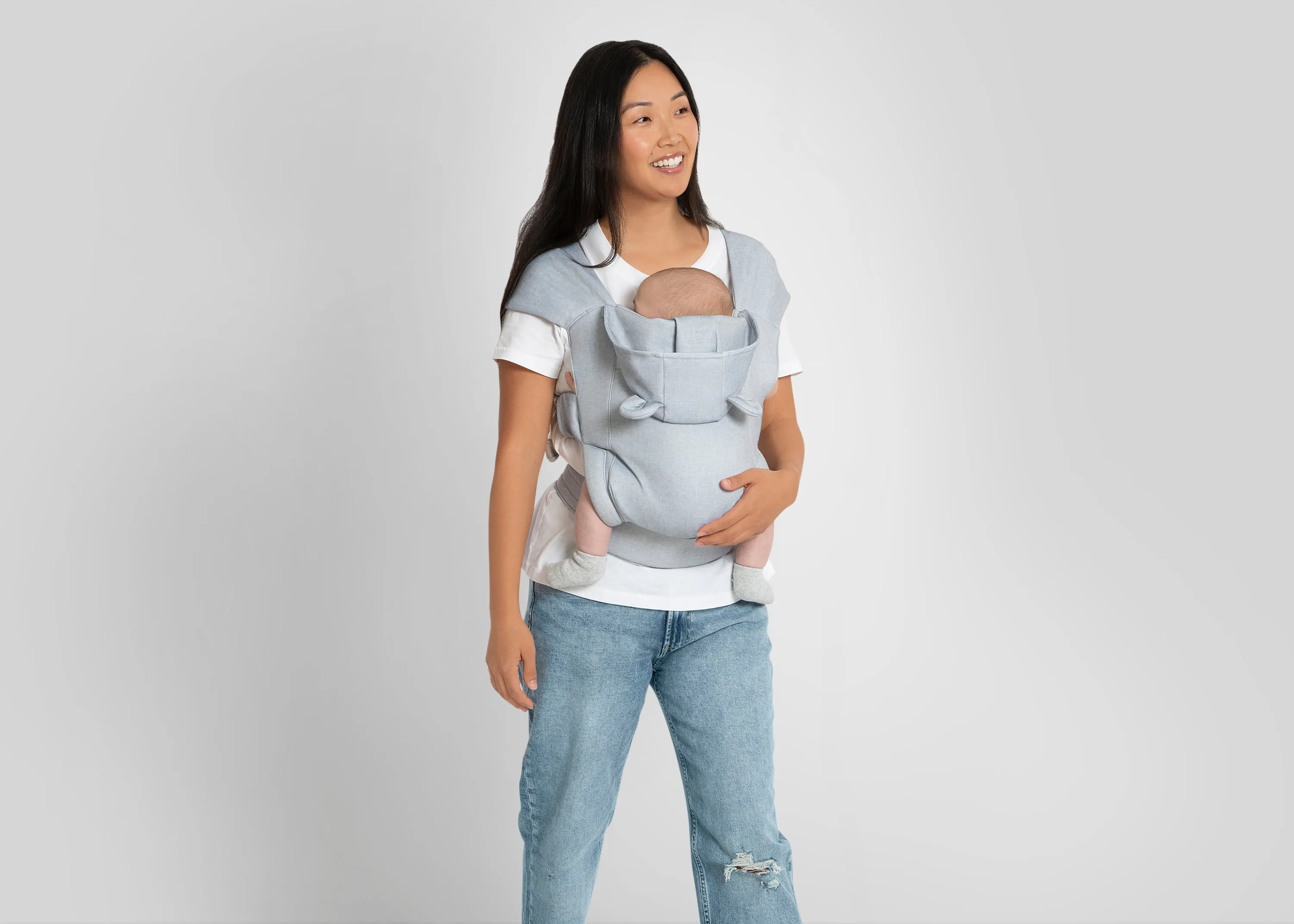 Vintage-Style Comfort Baby Carrier – Ergonomic and Adjustable for All Ages