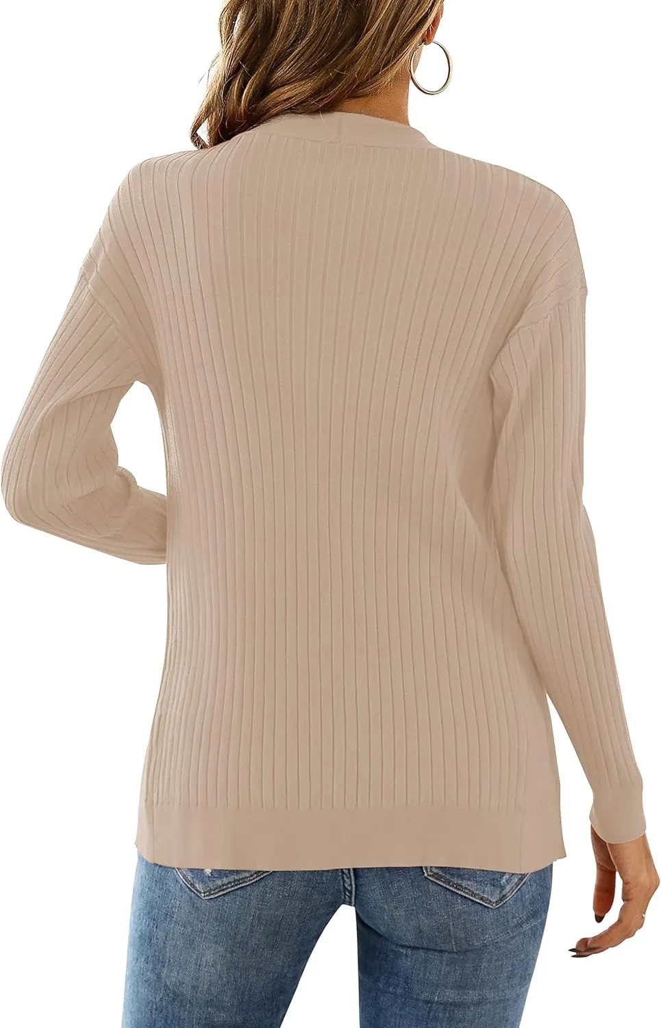 LIENRIDY Women's Knit Cardigan Long Sleeve Button Down Sweater Lightweight Cardigans, S-XL