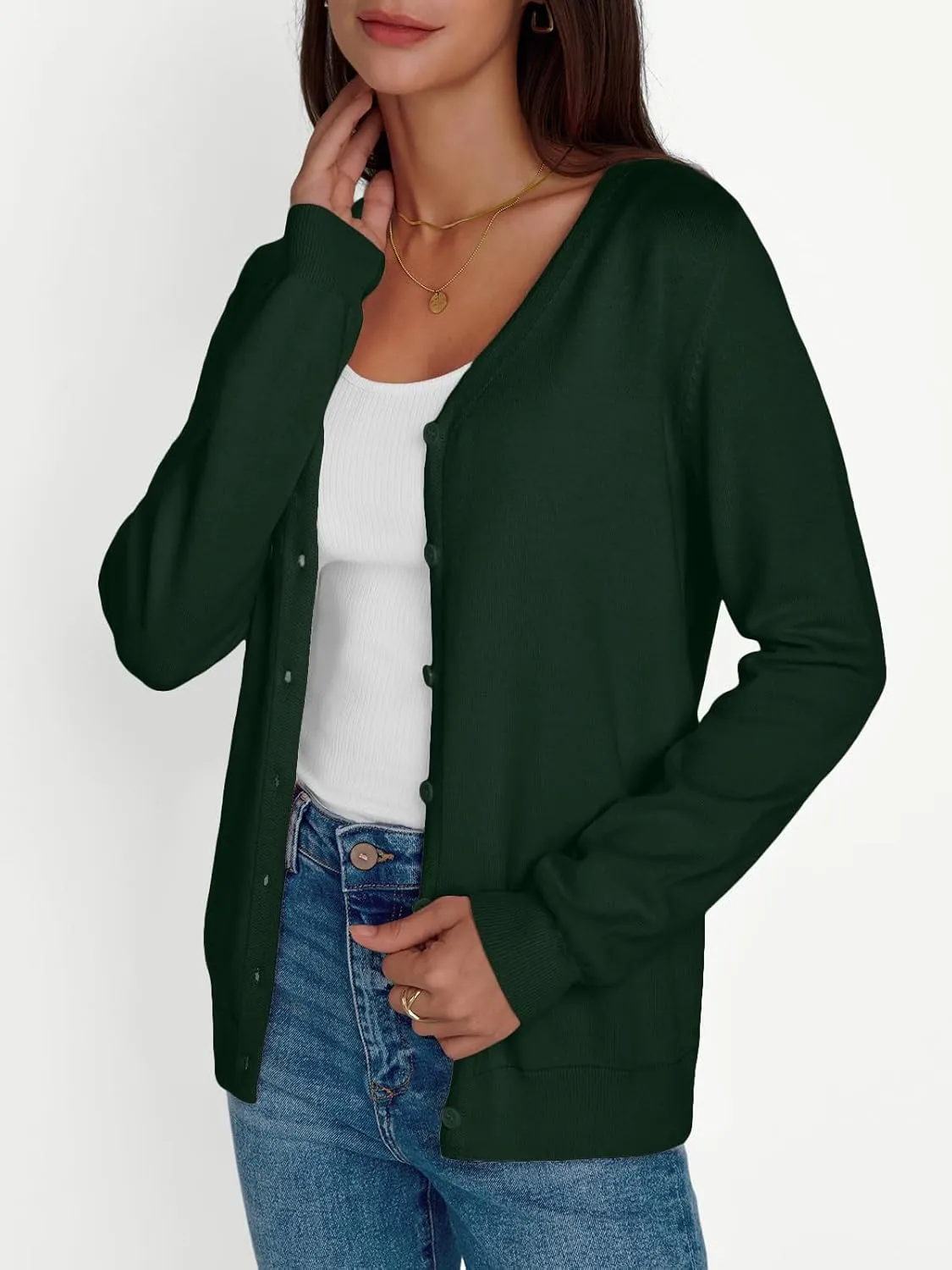 LILLUSORY Cardigan Sweaters for Women 2025 Trendy Summer Lightweight Cardigans Spring Sweater Button Down Shirts Outfits