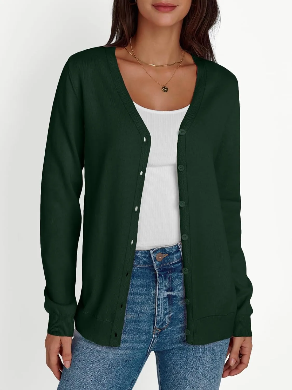 LILLUSORY Cardigan Sweaters for Women 2025 Trendy Summer Lightweight Cardigans Spring Sweater Button Down Shirts Outfits