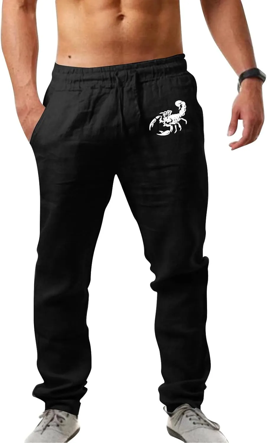 Loose Pants for Men Black Casual Pants for Men Mens Cargo Trousers Cotton Slim Fit Chinos Comfortable Pants for Men