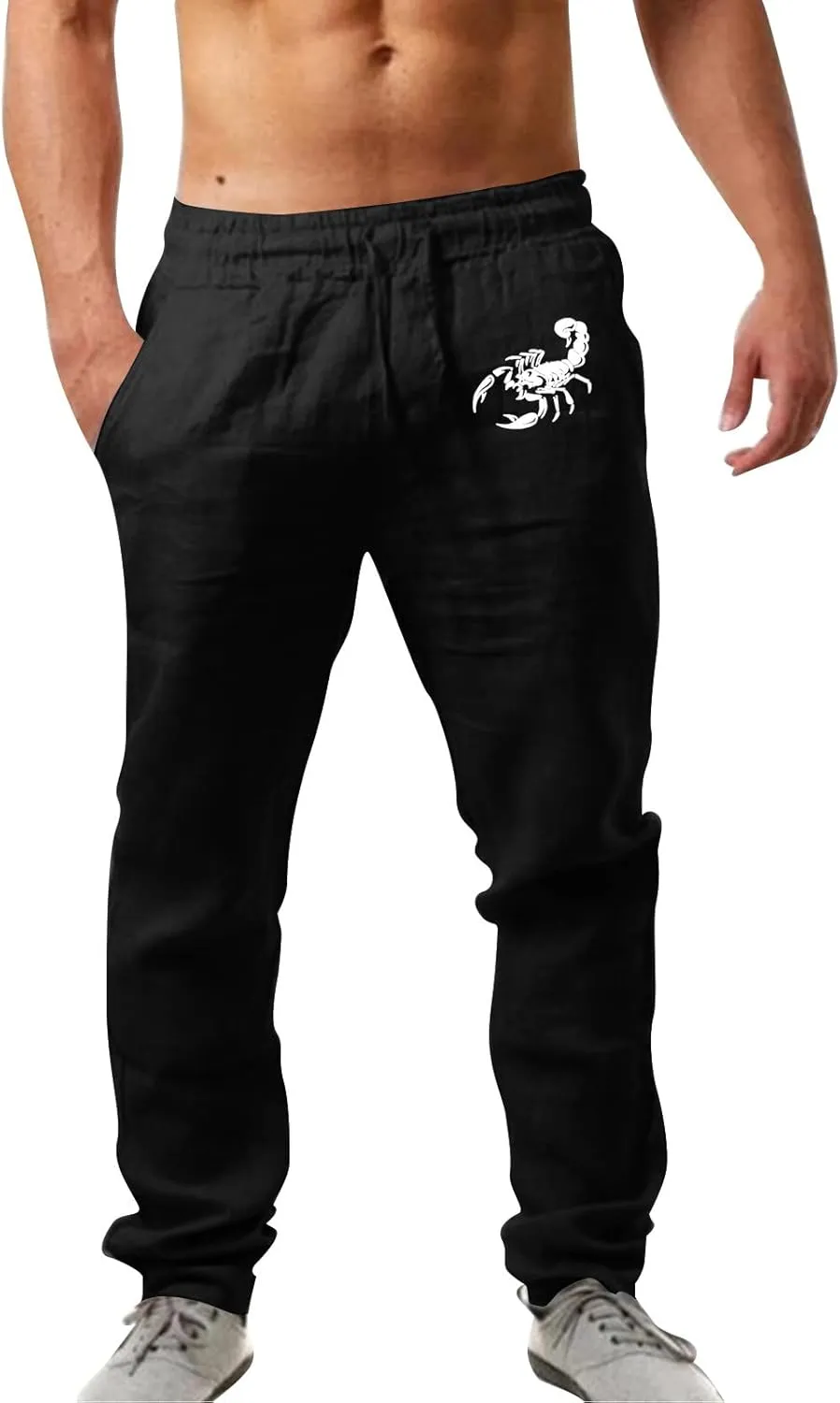 Loose Pants for Men Black Casual Pants for Men Mens Cargo Trousers Cotton Slim Fit Chinos Comfortable Pants for Men