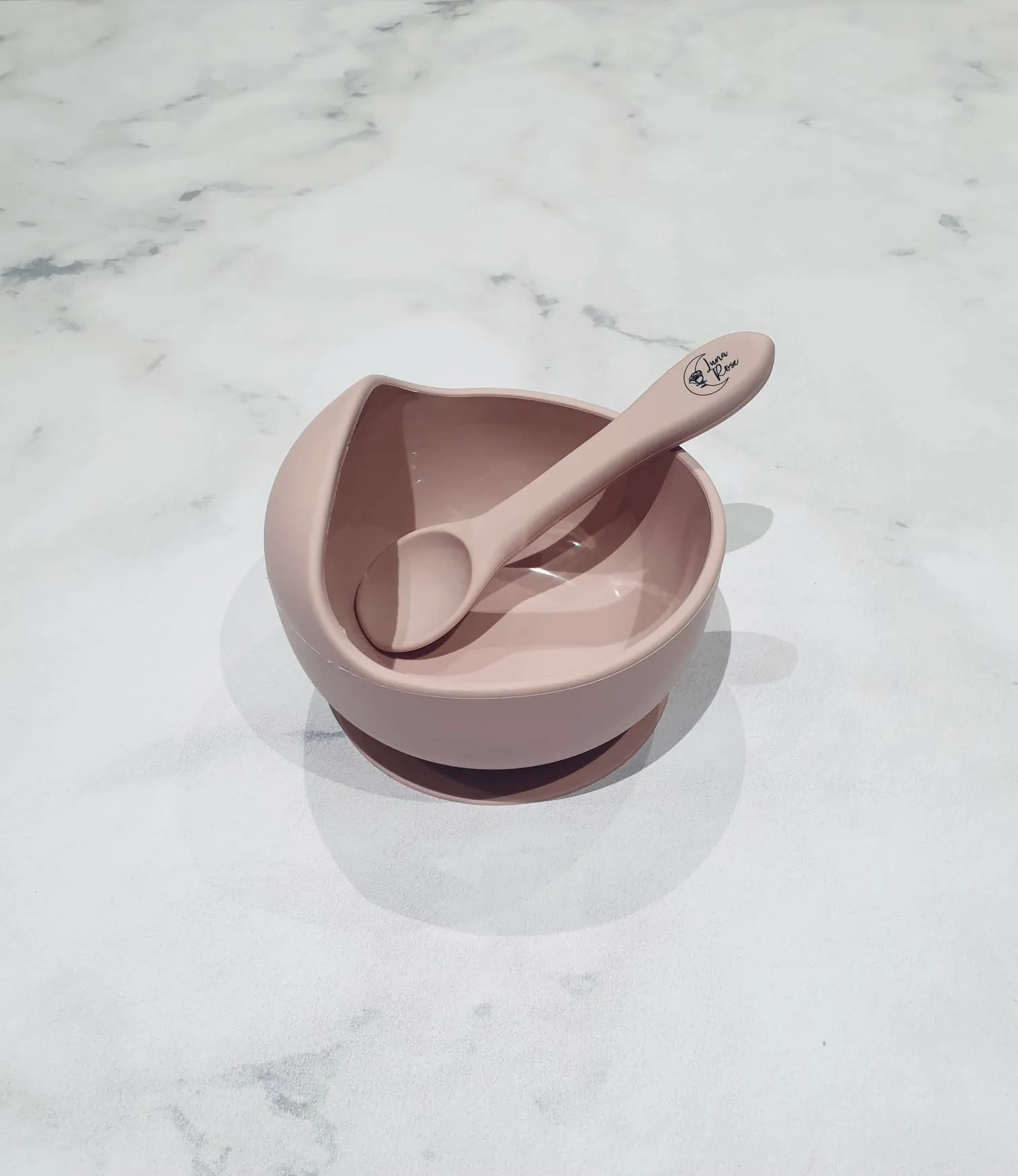 Luna Rose Dusty Rose Silicone Weaning Set
