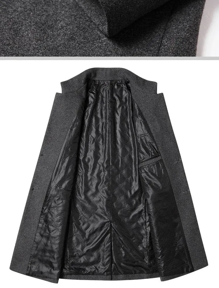 Men  Business Casual  Chinese Style Solid Color Winter Coat Jacket Men  Business Casual  Chinese Style Solid Color Winter Coat Jacket