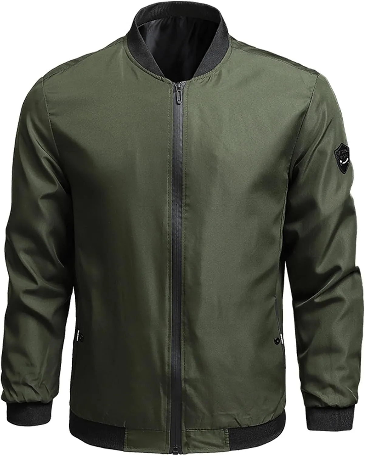 Men's Lightweight Bomber Jacket Casual Spring Fall Windbreaker Sport Coat Casual Stylish Hiking Golf Jackets