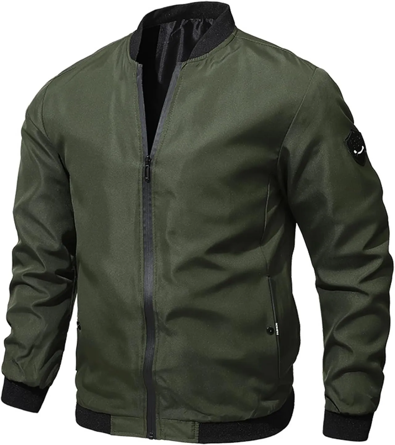 Men's Lightweight Bomber Jacket Casual Spring Fall Windbreaker Sport Coat Casual Stylish Hiking Golf Jackets