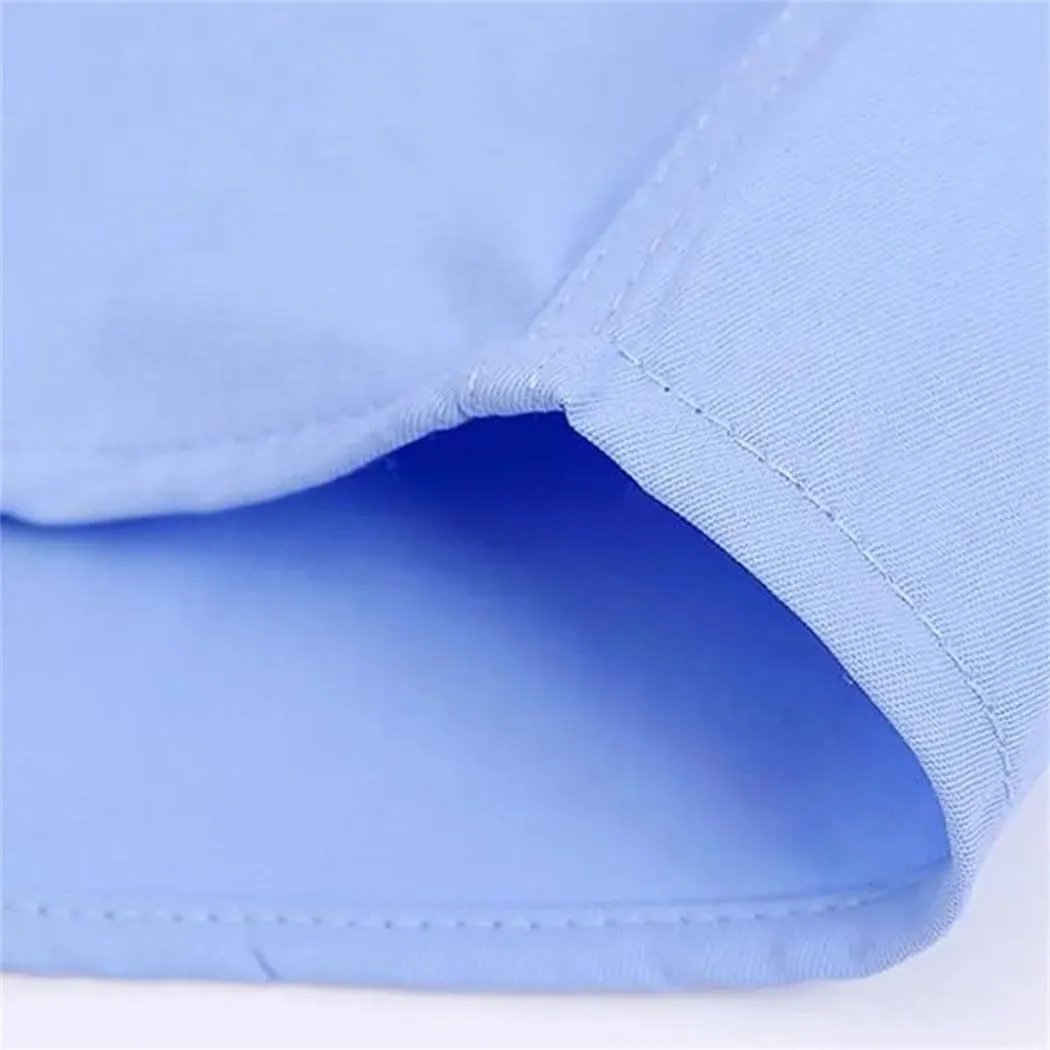 Men's Long Sleeve Wrinkle-Resistant Business Shirt Business Casual Slim Fit Blouse Dress Shirt