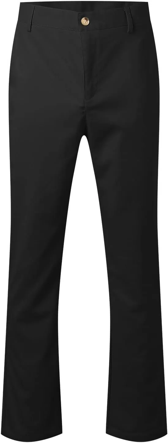 Men's Pants Linen Pants Solid Color Straight Business Summer Casual Comfortable Beach Fashion Slim Fit Dress Pant