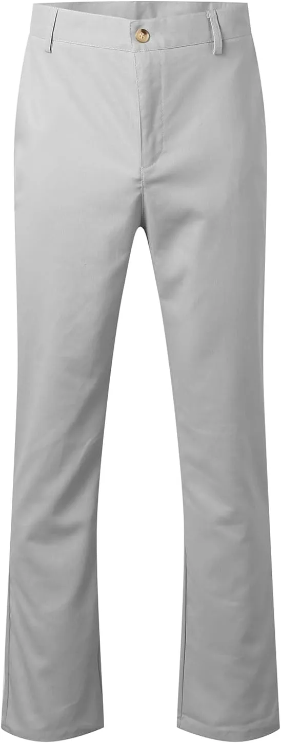 Men's Pants Linen Pants Solid Color Straight Business Summer Casual Comfortable Beach Fashion Slim Fit Dress Pant