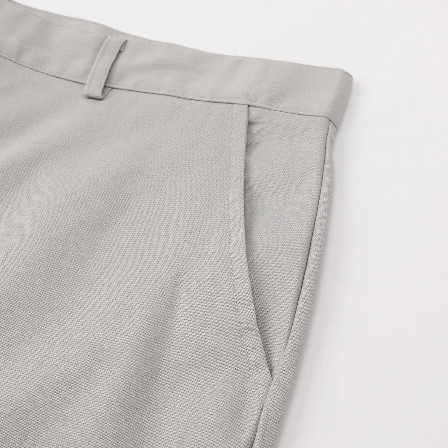 Men's Pants Linen Pants Solid Color Straight Business Summer Casual Comfortable Beach Fashion Slim Fit Dress Pant