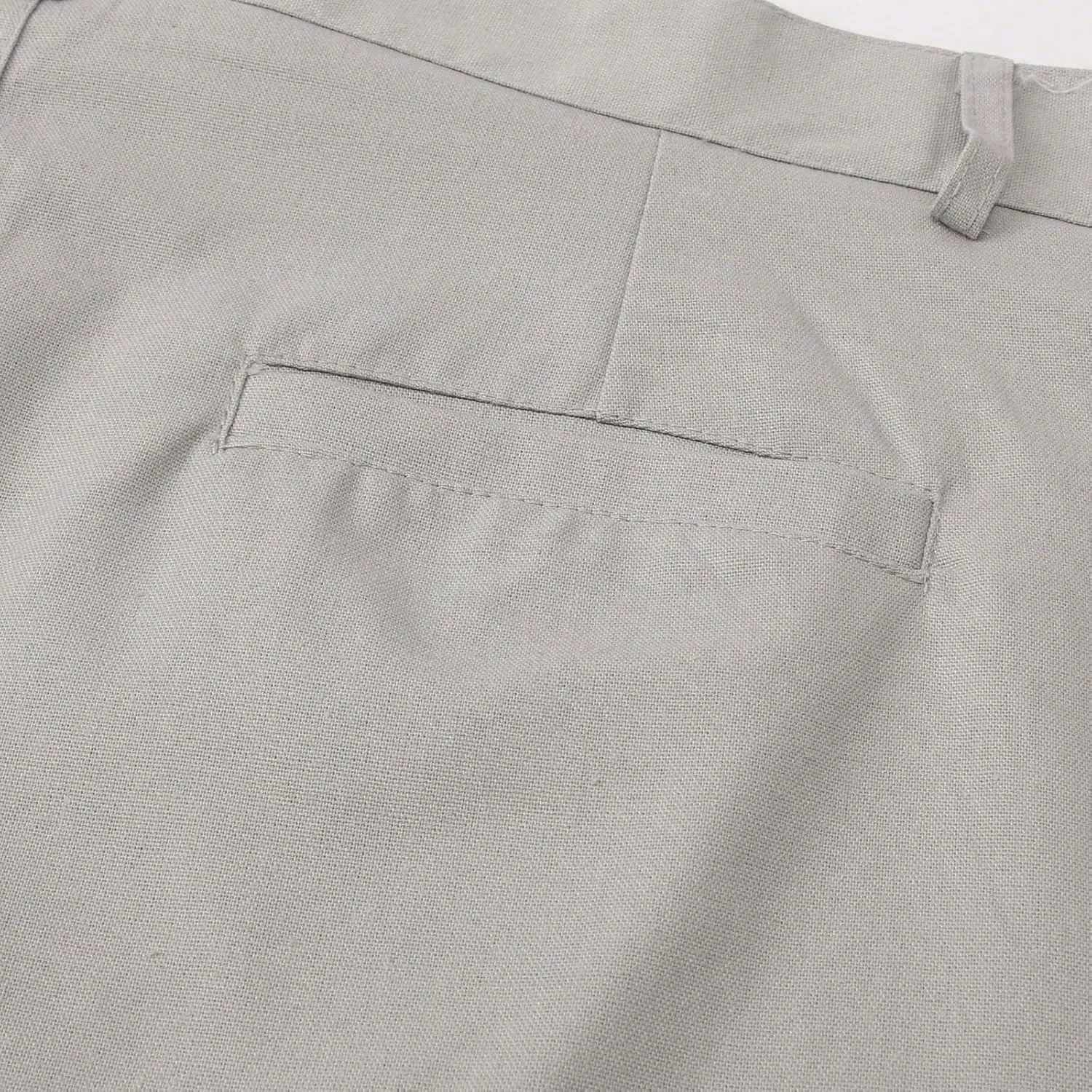 Men's Pants Linen Pants Solid Color Straight Business Summer Casual Comfortable Beach Fashion Slim Fit Dress Pant
