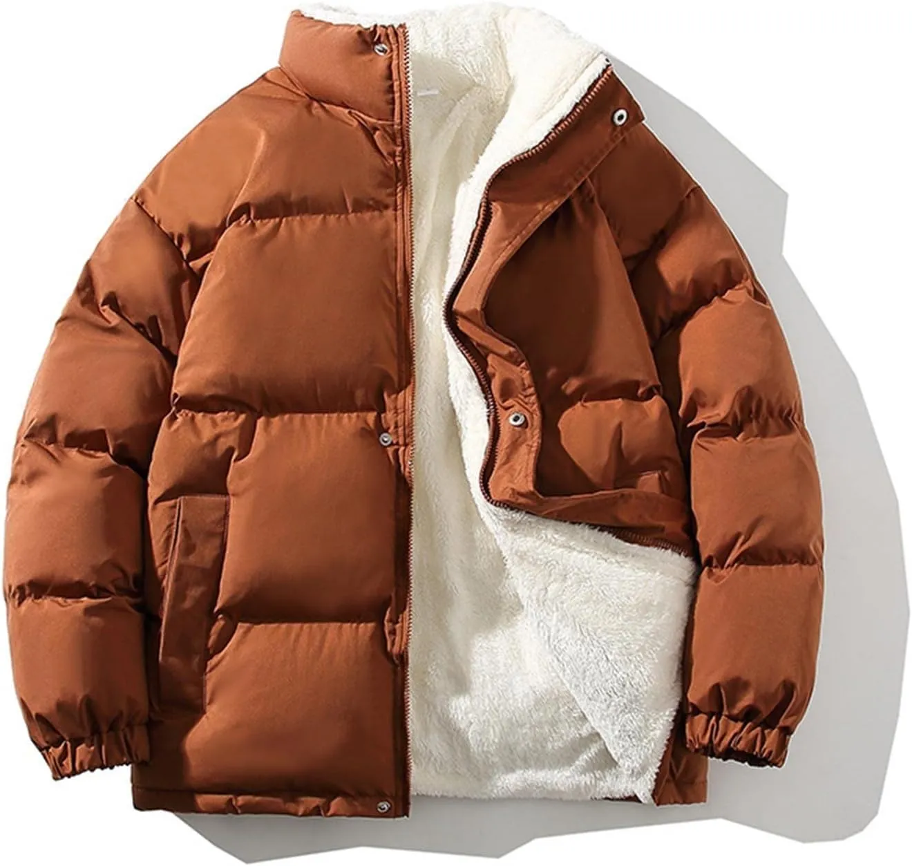 Men's Puffer Jacket Down Alternative Waterproof Winter Bubble Coats Jackets For Men, L-4XL