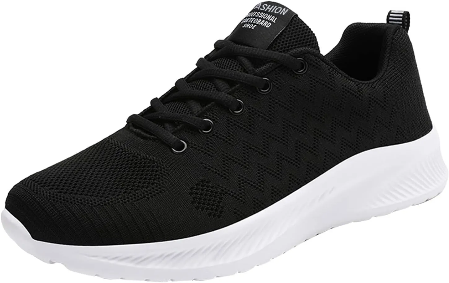 Mens Runnimg Shoes Men's Lightweight Breathable Sneakers Comfortable Lace Up Flat Non Slip Walking Shoe