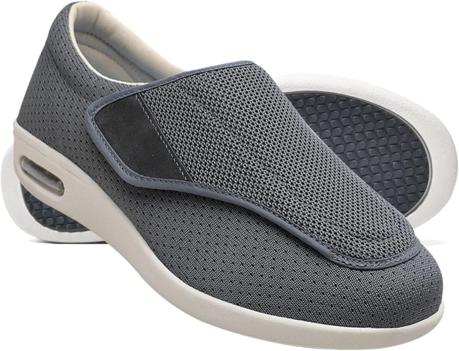 Mens Slip On Trainers Wide Fit Trainers Men Orthopedic Shoes for Men Wide Fit Slip On Sneakers for Diabetics Plantar Fasciitis and Swollen Feet Support