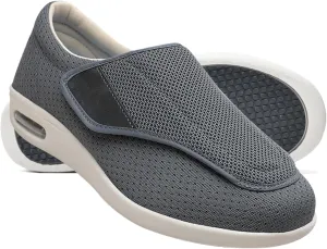 Mens Slip On Trainers Wide Fit Trainers Men Orthopedic Shoes for Men Wide Fit Slip On Sneakers for Diabetics Plantar Fasciitis and Swollen Feet Support