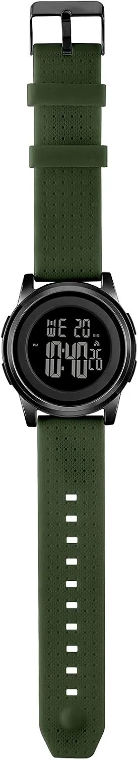 Mens Watch Ultra-Thin Digital Sports Watch Waterproof Stainless Steel Fashion Wrist Watch for Men Women